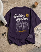 Building Ke Neeche Oversized Graphic T-Shirt in 240 GSM cotton by The Gully Store