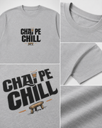Chai Pe Chill Pastel Oversized Graphic T-Shirt styled for casual Indian streetwear