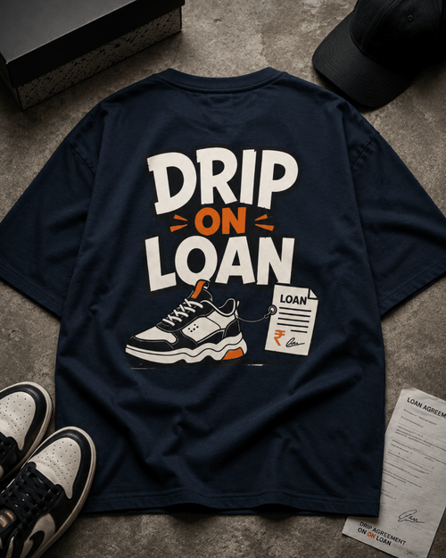 Drip On Loan oversized T-shirt in 240 GSM cotton by The Gully Store