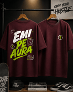 Purple EMI Pe Aura oversized T-shirt in heavyweight cotton
