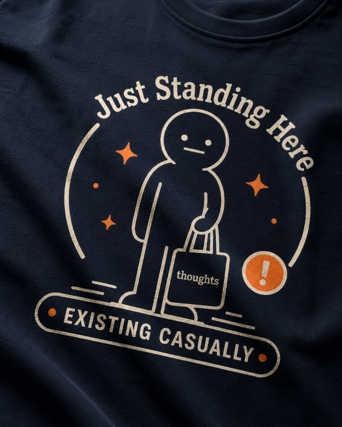 Navy Existing Casually oversized T-shirt in 240 GSM cotton