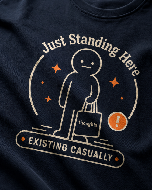 Navy Existing Casually oversized T-shirt in 240 GSM cotton