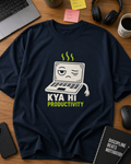Kya Hi dark colours oversized T-shirt in 240 GSM cotton by The Gully Store