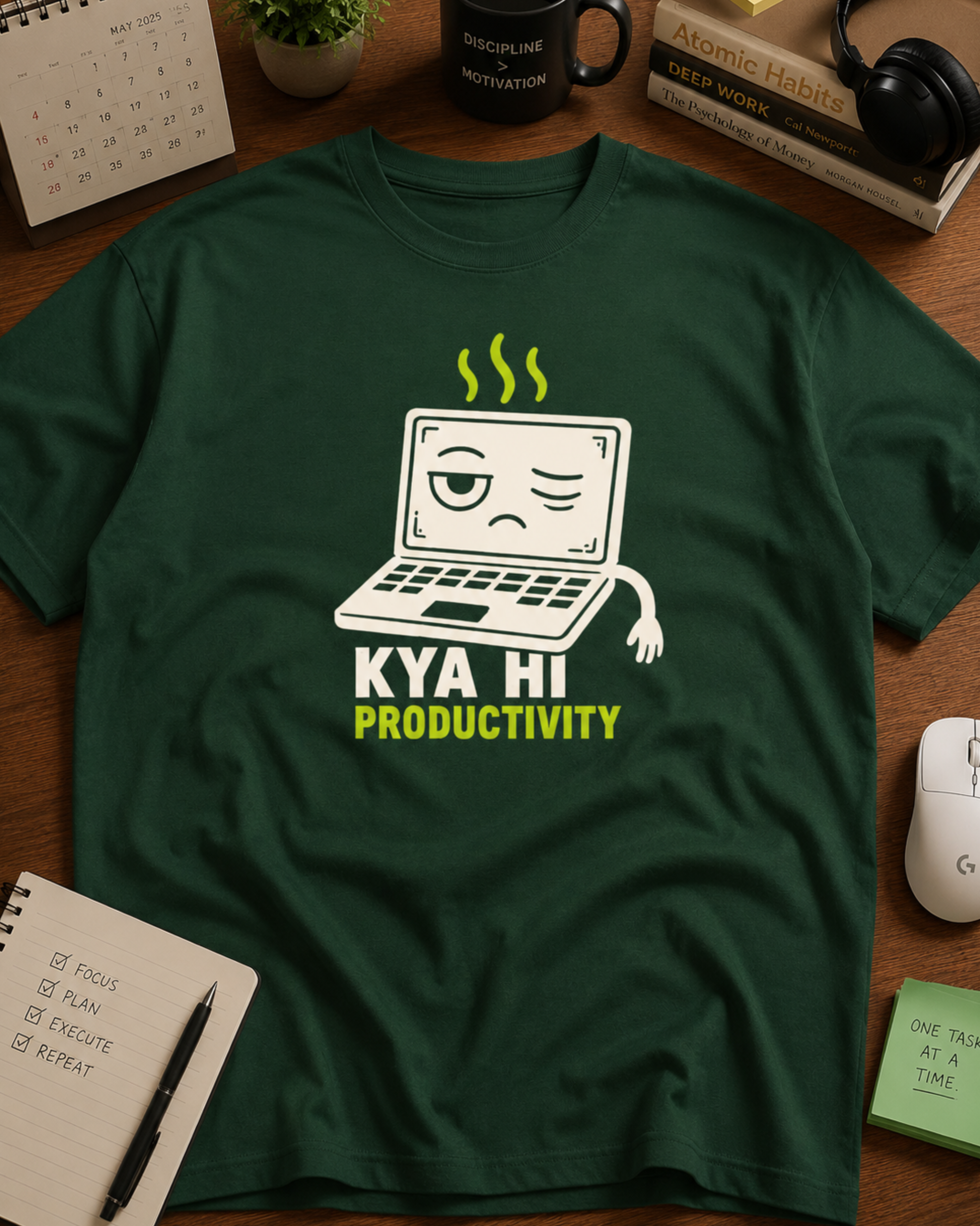 Kya Hi oversized T-shirt showing dropped shoulder relaxed fit