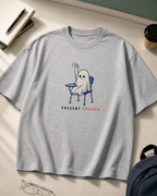 Present Enough oversized T-shirt in 240 GSM cotton by The Gully Store