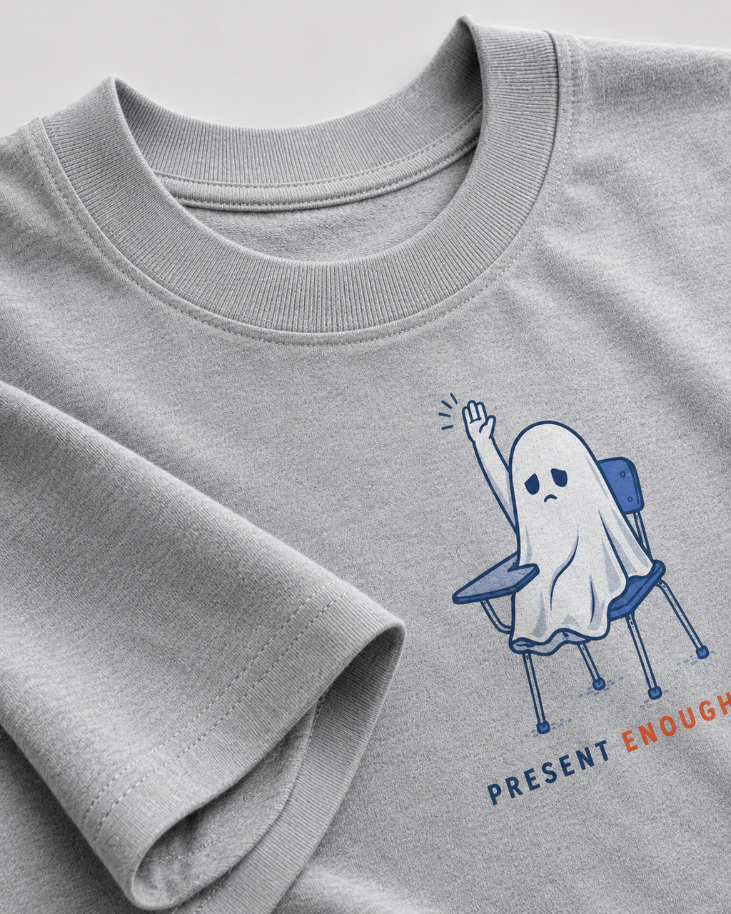 Baby Blue Present Enough oversized T-shirt for everyday streetwear