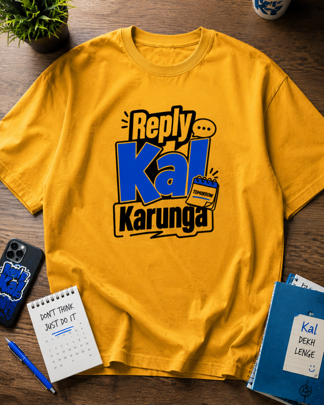 Reply Kal Karunga oversized T-shirt 100 percent cotton fabric detail